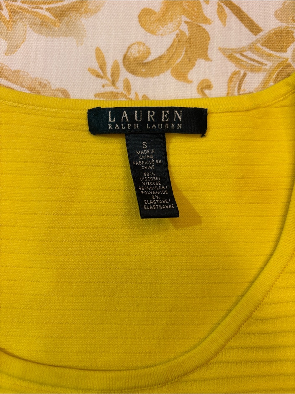 Lauren Ralph Lauren Bright Yellow Sleeveless Sheath Dress - Picture 3 of 6